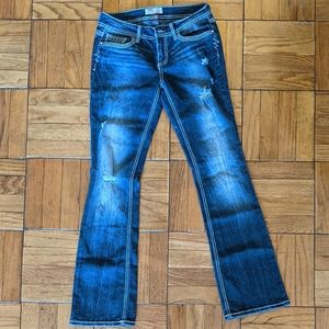 L.e.i Ashley Low-Rise Slim Boot Jeans